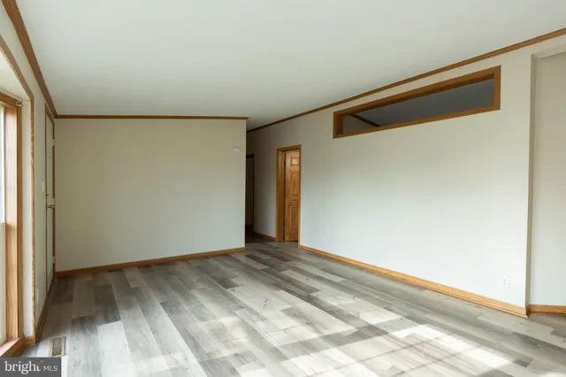 a view of an empty room