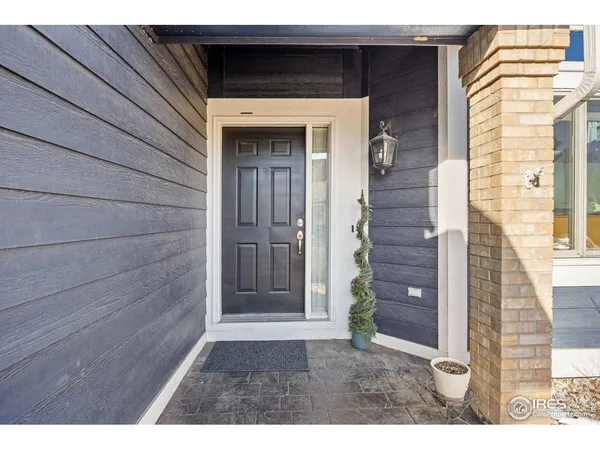 a view of front door of house