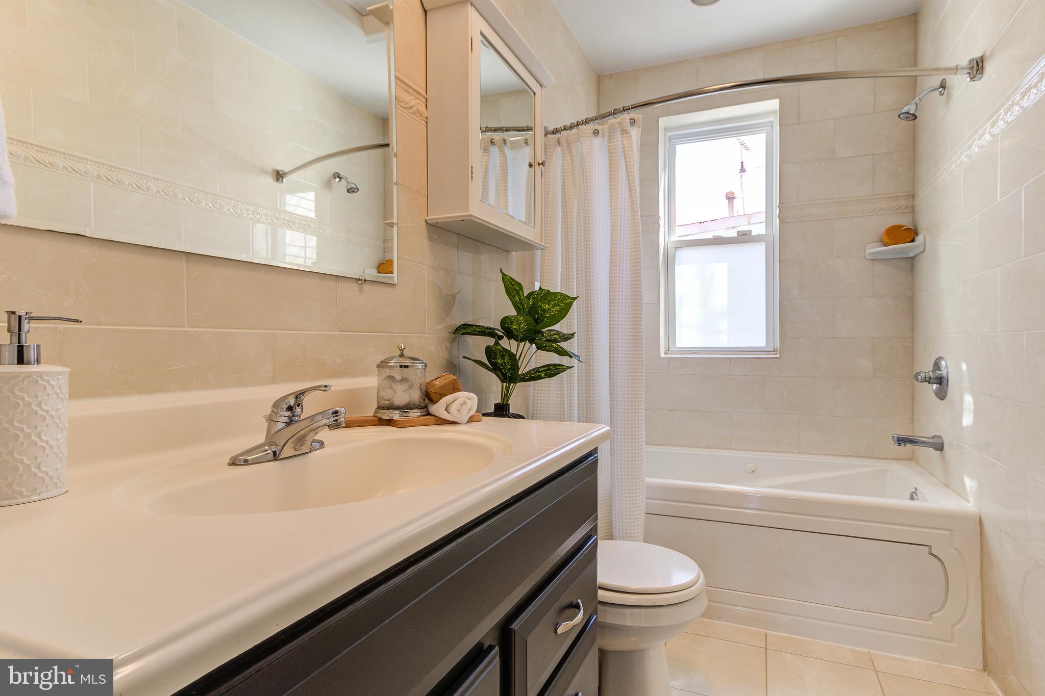 344 14th Street Southeast Washington, DC 20003 - Photo 18 of 31 a bathroom with a sink a toilet and shower
