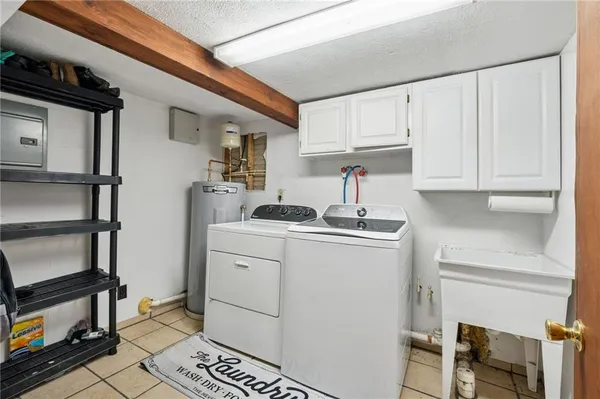 a room with storage and utility