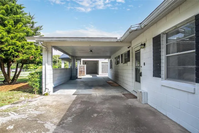 a view of a house with a porch