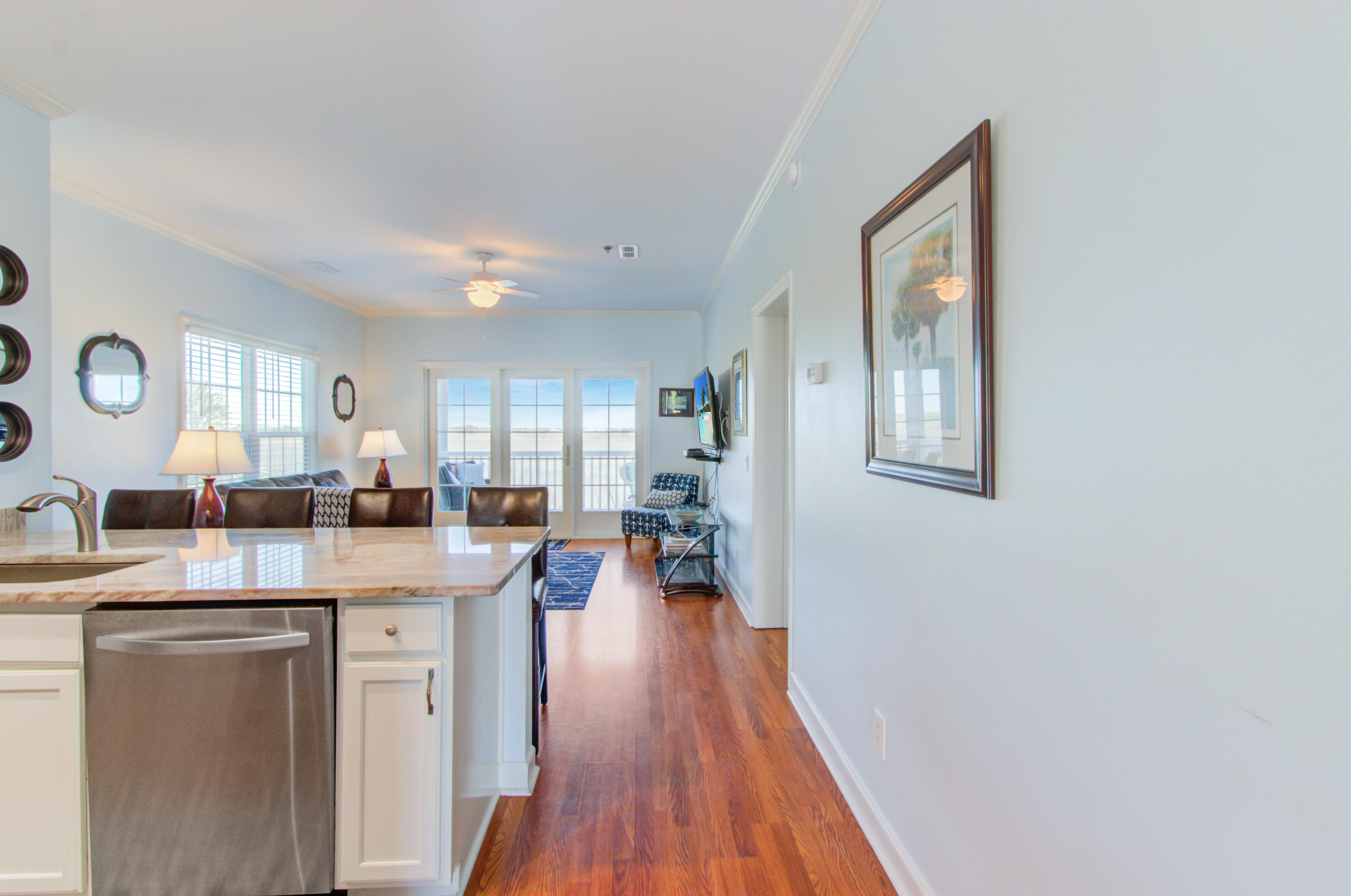 2393 Folly Road, Unit 1D Folly Beach, SC 29439 - Photo 4 of 23 Pergo Floors Throughout