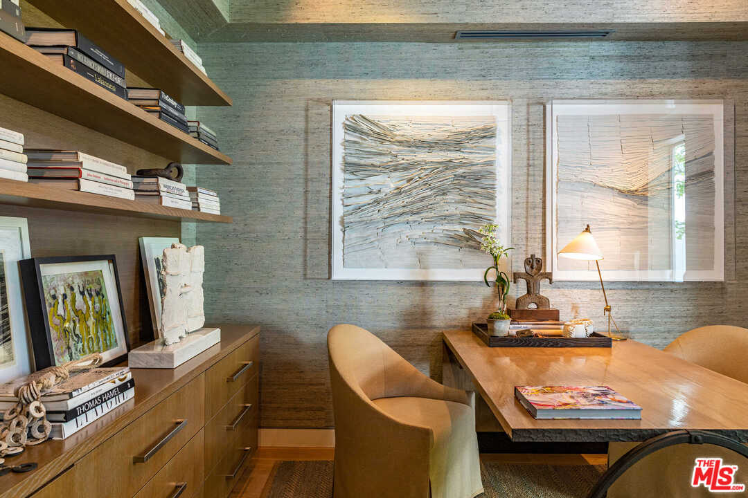 6236 Drexel Avenue Los Angeles, CA 90048 - Photo 13 of 33 a view of a kitchen with kitchen island granite countertop a sink and a refrigerator