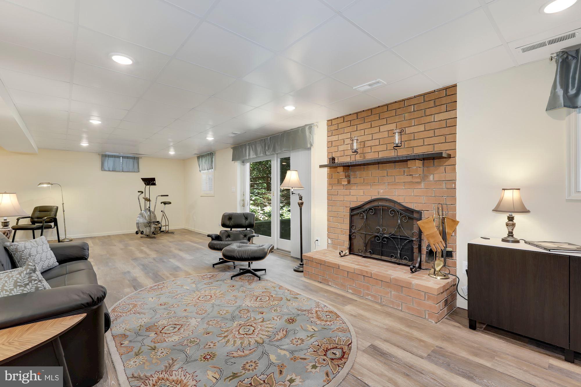 224 Springloch Road Silver Spring, MD 20904 - Photo 39 of 60 Recreation room with fireplace