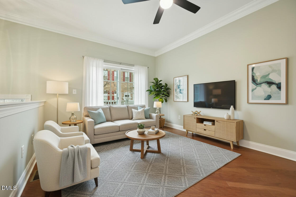 10510 Sablewood Drive, Unit 113 Raleigh, NC 27617 - Photo 5 of 38 sablewood Livingroom staged
