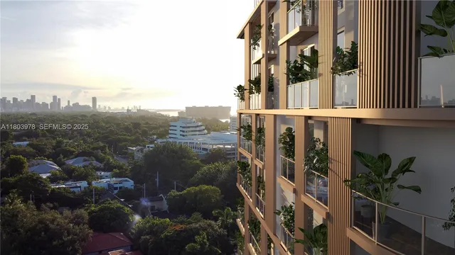 a view of a house with a plants and more windows