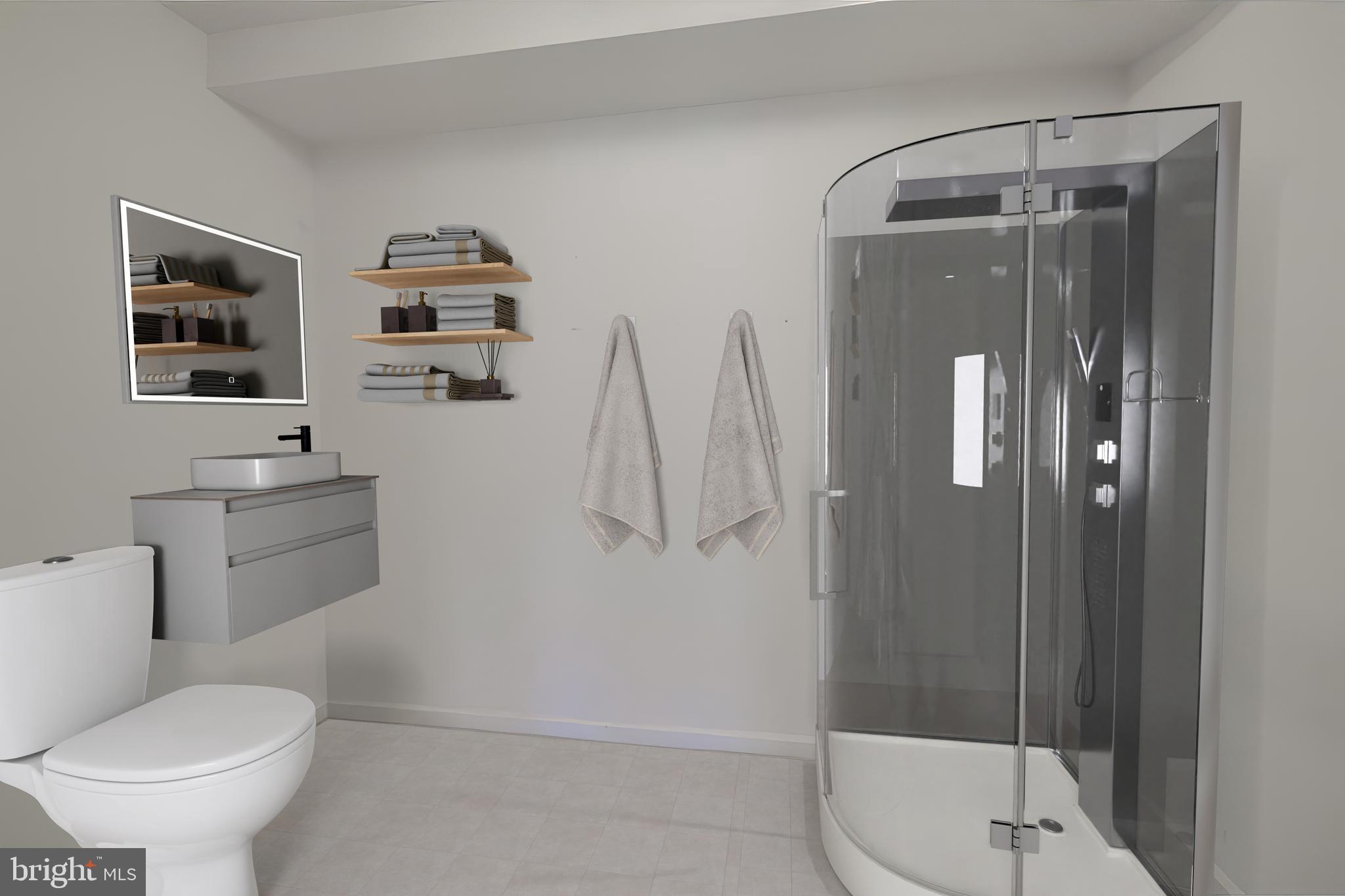 5318 Millfield Road, Unit 5318 Rosedale, MD 21237 - Photo 20 of 26 a white toilet sitting next to a bathroom sink