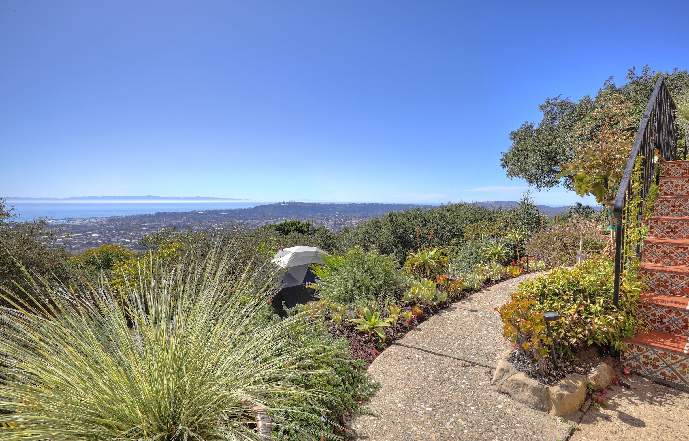 940 Arbolado Road Santa Barbara, CA 93103 - Photo 4 of 18 pathway around garden.