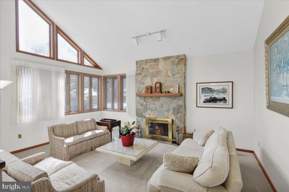 7 Hessian Boulevard Reading, PA 19607 - Photo 5 of 71 Bright and airy living space with stone fireplace.
