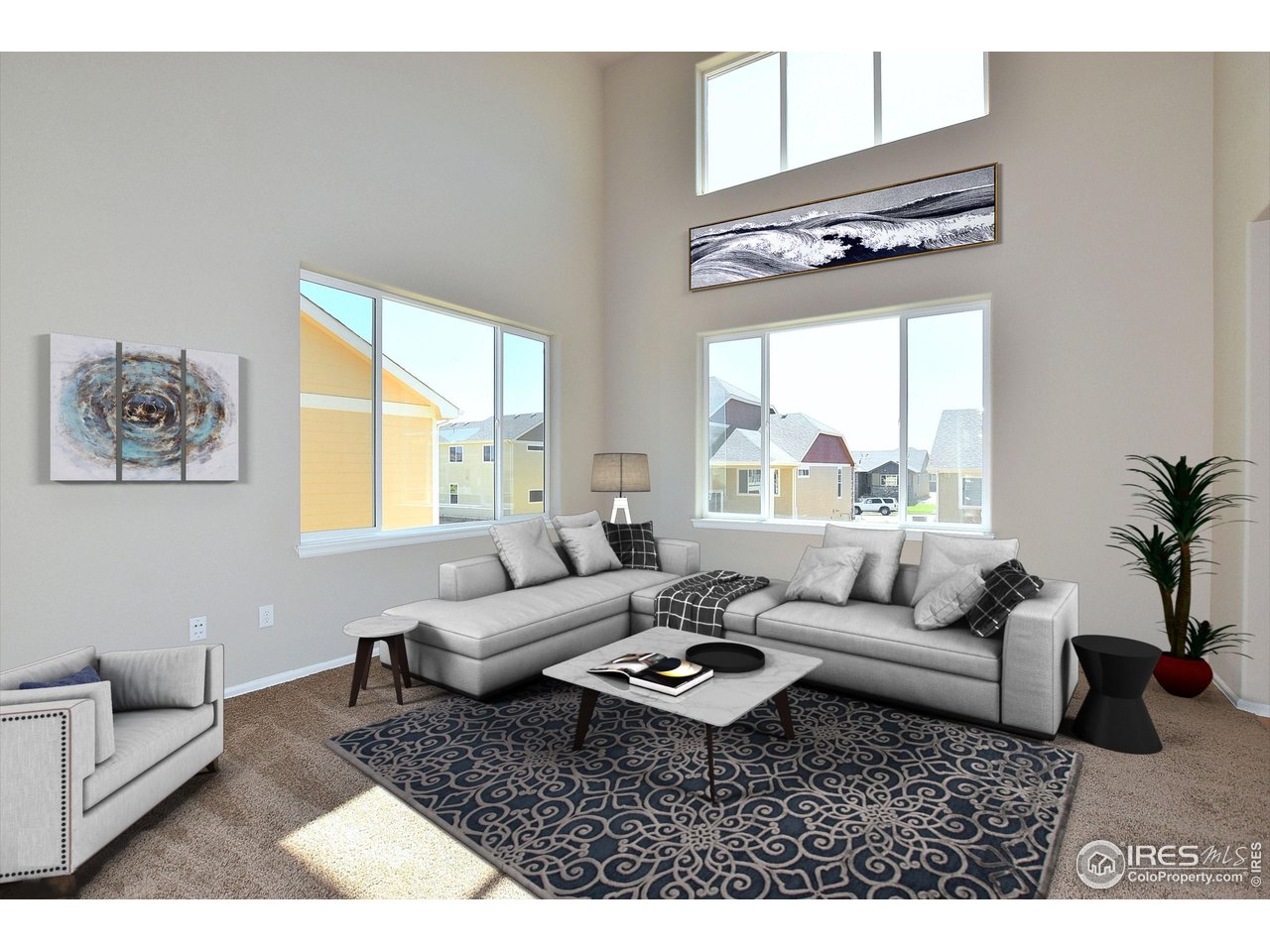 312 August Lane Windsor, CO 80550 - Photo 5 of 40 a living room with furniture potted plant and a window