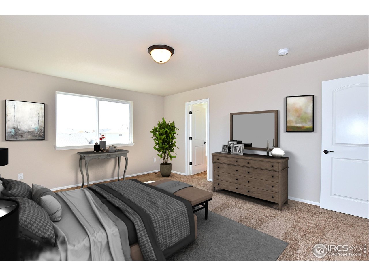 312 August Lane Windsor, CO 80550 - Photo 9 of 40 a bedroom with a bed and a windows