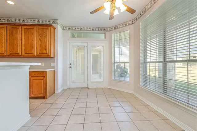 a view of an entryway with a window