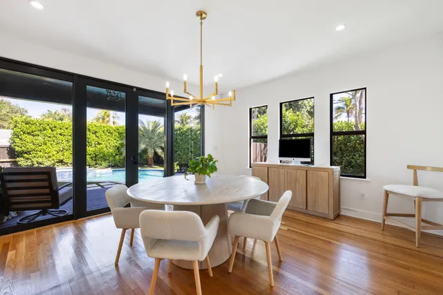 a view of a living room and front door