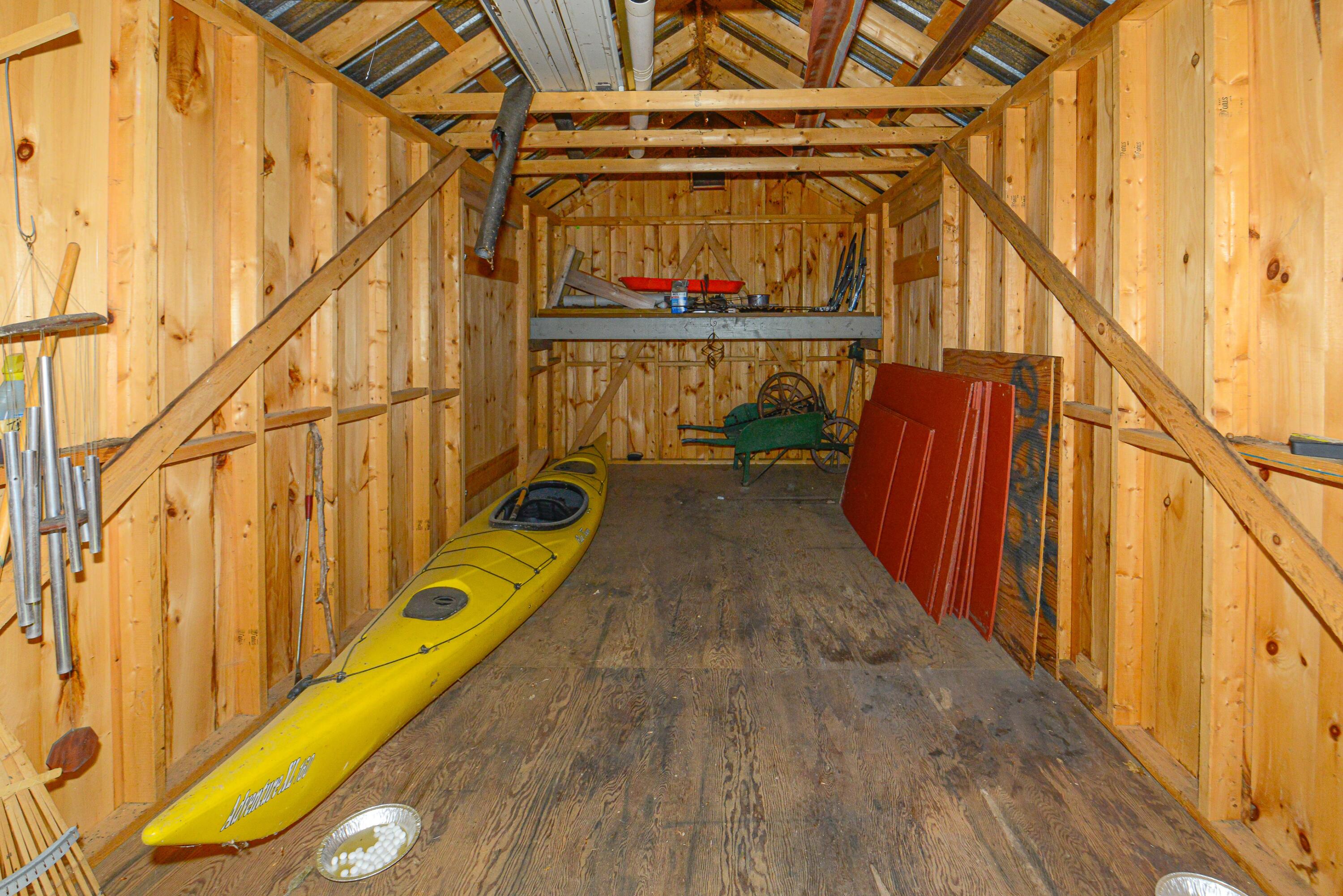 10 Ruby Lane Harrison, ME 04040 - Photo 34 of 36 Ruby Lane shed interior