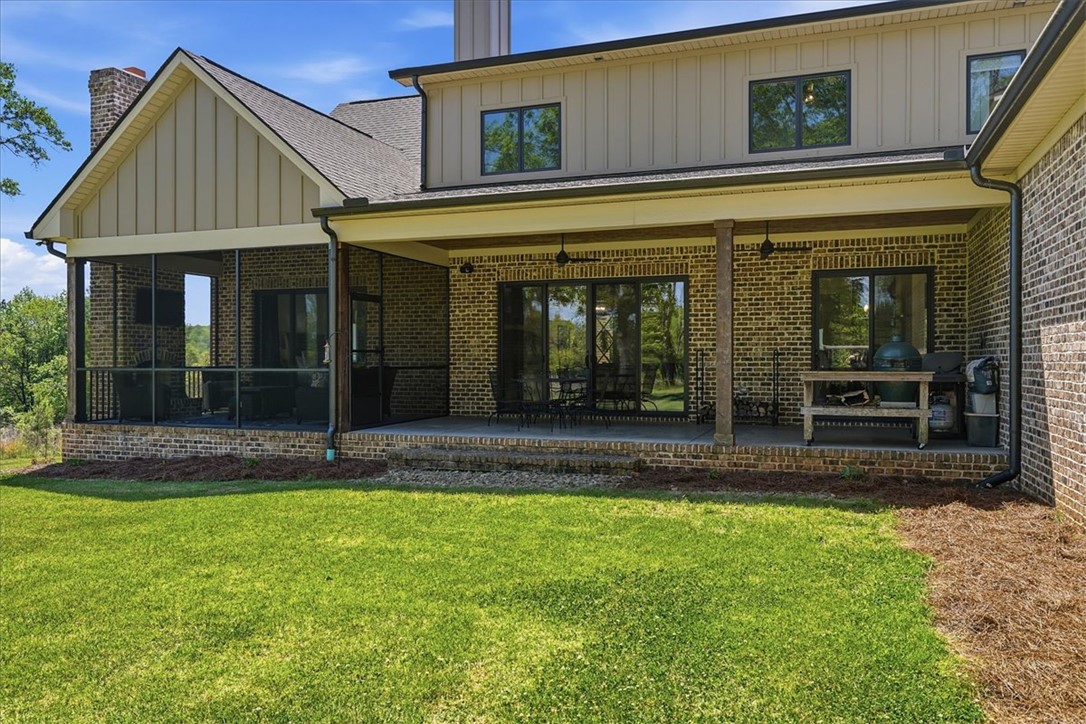 724 Red Hill Road Pickens, SC 29671 - Photo 33 of 50 screened porch and covered porch with grilling area
