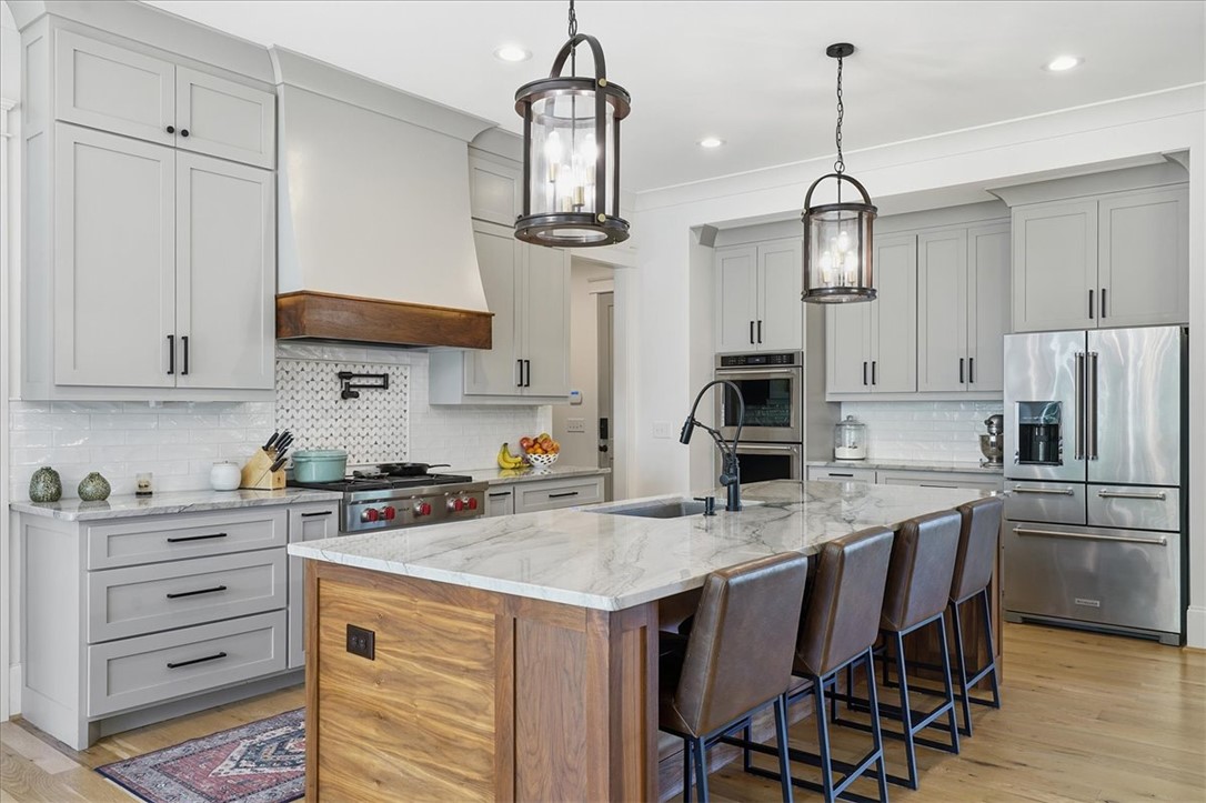 724 Red Hill Road Pickens, SC 29671 - Photo 10 of 50 Luxury kitchen with gourmet appliances and quartzite countertops