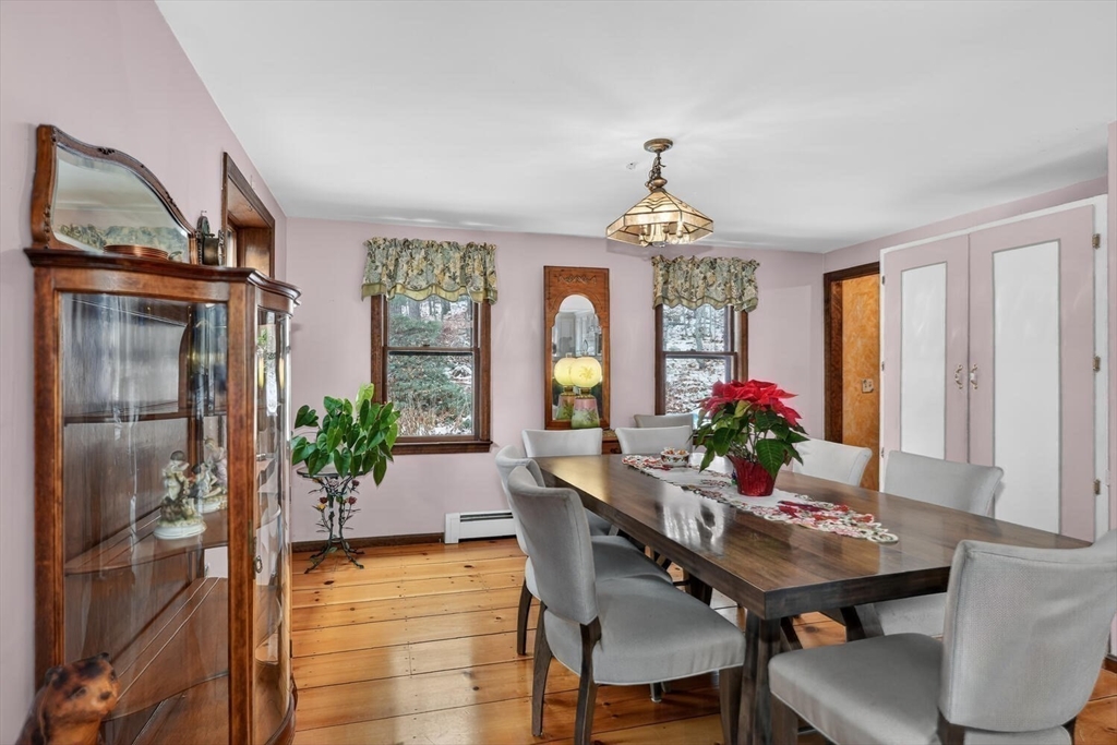 15 Rocky Pond Road Boylston, MA 01505 - Photo 18 of 39 a dining room with furniture potted plants and wooden floor