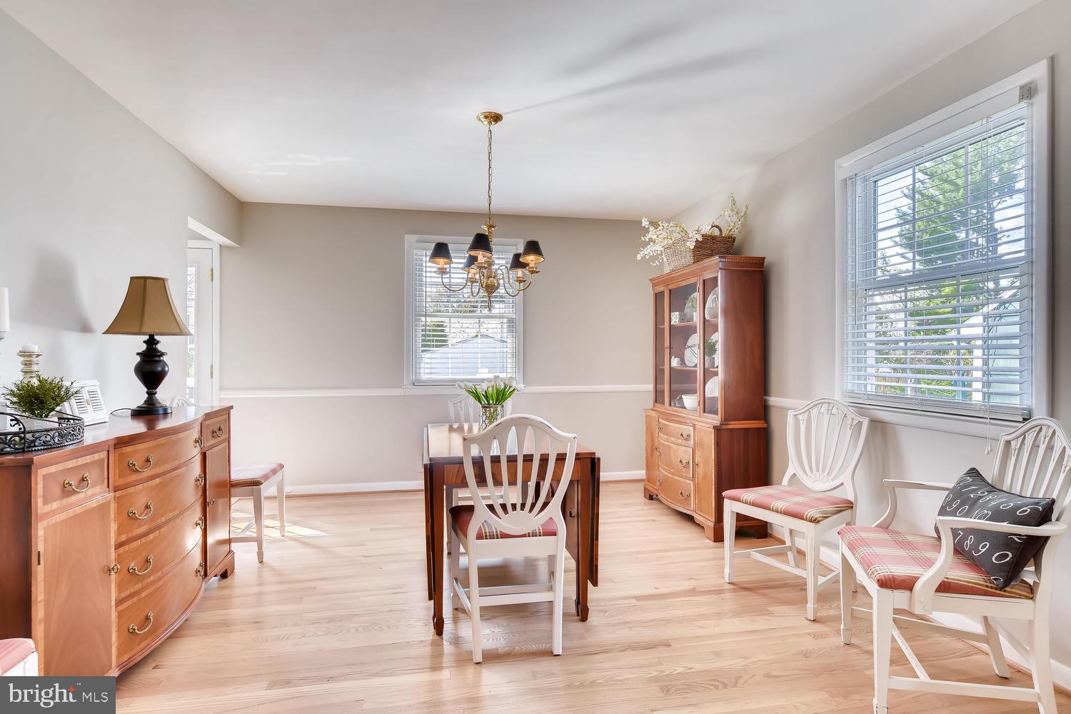 8118 Thornton Road Baltimore, MD 21204 - Photo 6 of 33 Separate Dining Rm with Hardwood Floors