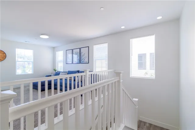 an aerial view of a swimming pool and mountain view