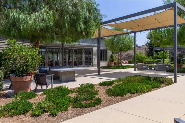 a view of backyard of a house
