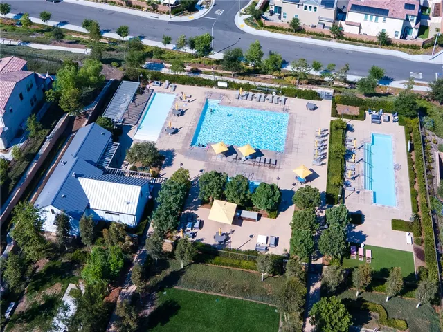 a chair and tables in the ground