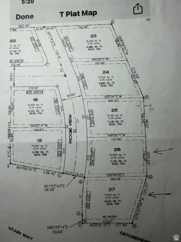 320 East East Ridgeview Drive, Unit 27 Payson, UT 84651 - Photo 3 of 3 Survey map / technical document