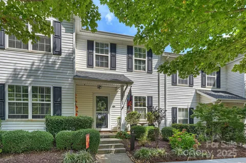 a house view with a garden space
