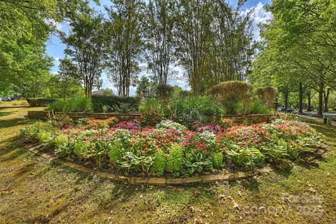 a view of backyard with outdoor space