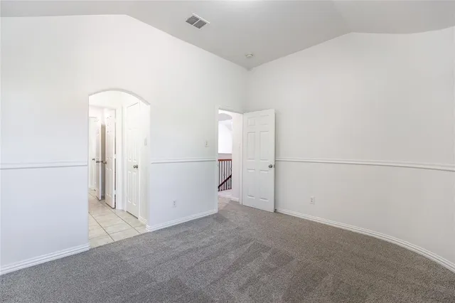 a view of a room with an empty space