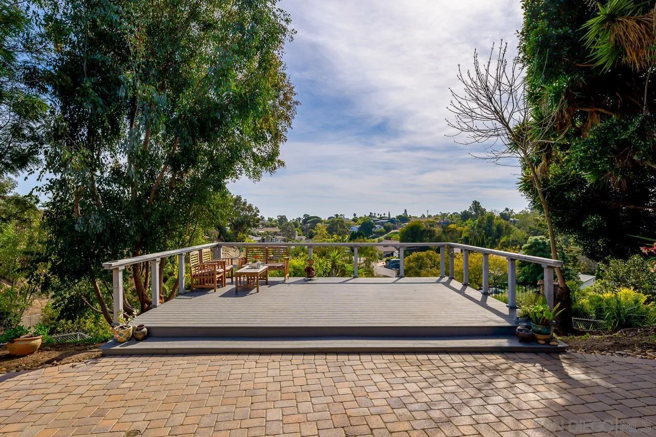 1410 Crestridge Drive Oceanside, CA 92054 - Photo 63 of 71 a view of a balcony with two chairs and a table
