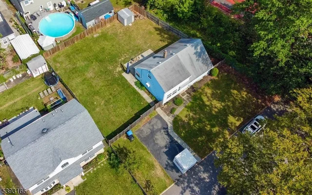 an aerial view of a city with lots of residential buildings