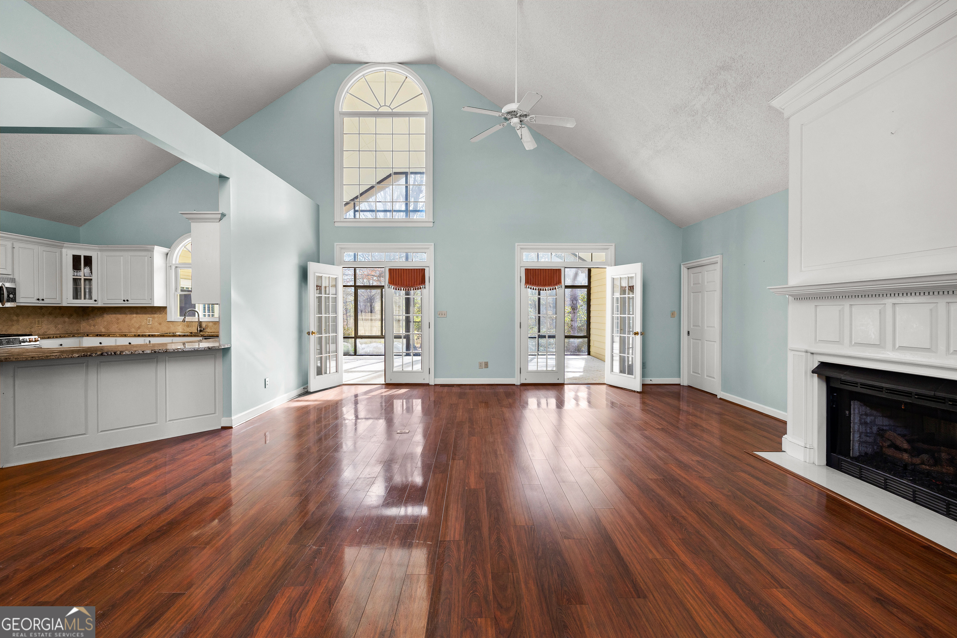 100 Beaver Run Trace Thomaston, GA 30286 - Photo 65 of 78 a view of empty room with wooden floor and fireplace