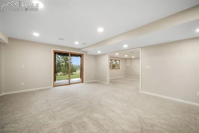 a view of an empty room