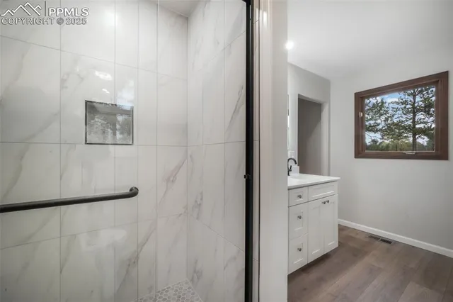 a view of an empty room