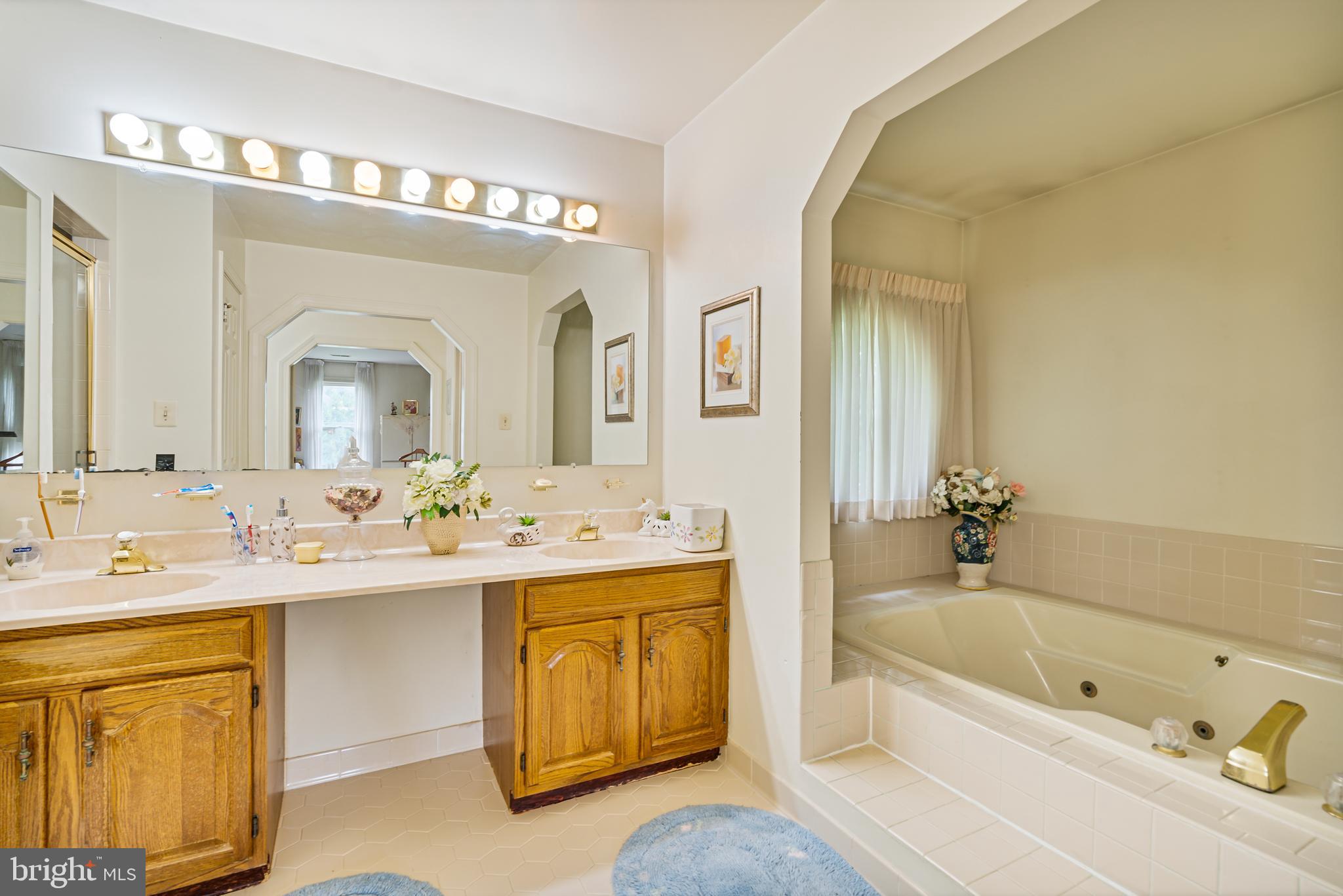 15008 Notley Road Silver Spring, MD 20905 - Photo 24 of 48 a spacious bathroom with a tub sink and mirror