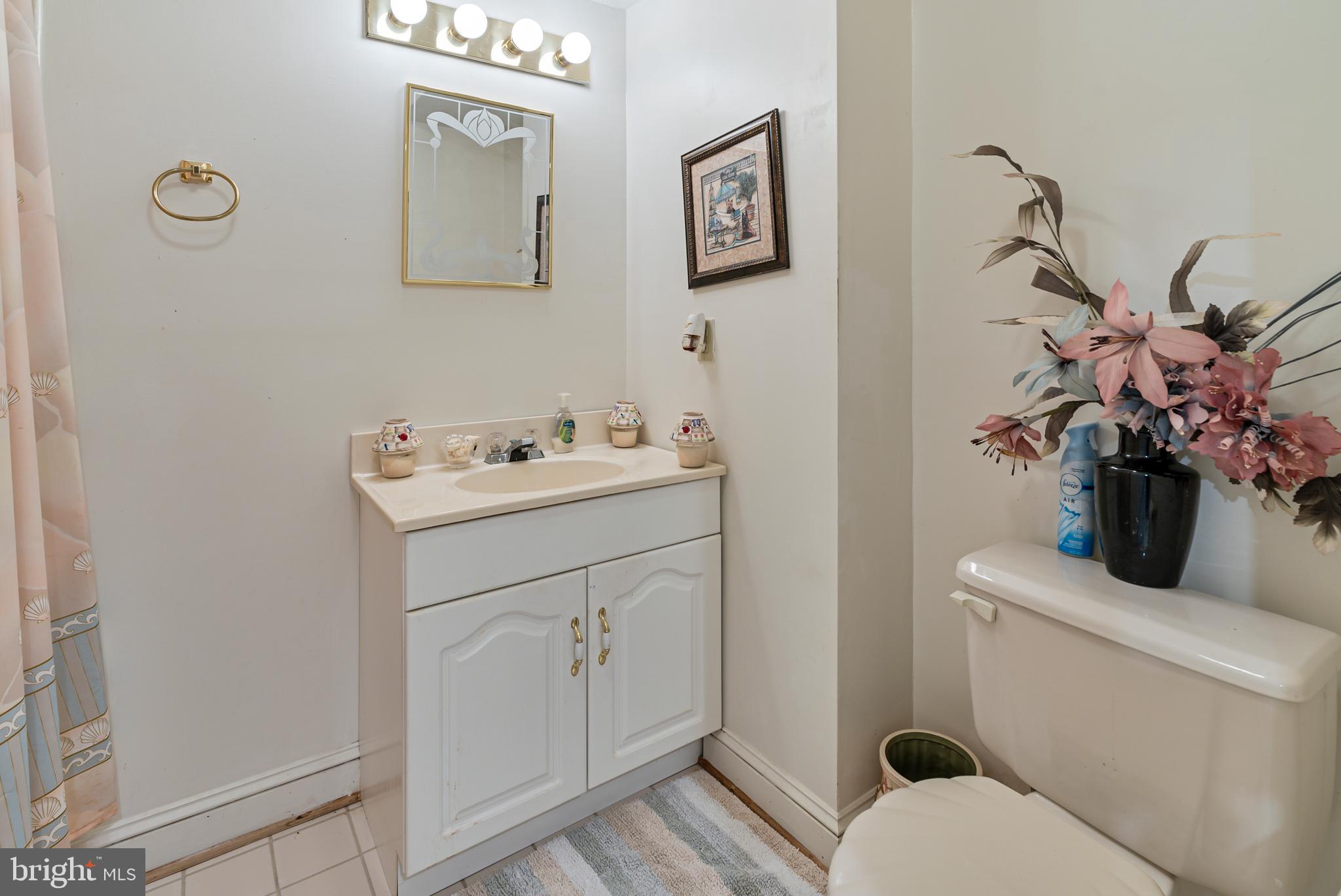 15008 Notley Road Silver Spring, MD 20905 - Photo 40 of 48 a bathroom with a sink toilet and a mirror