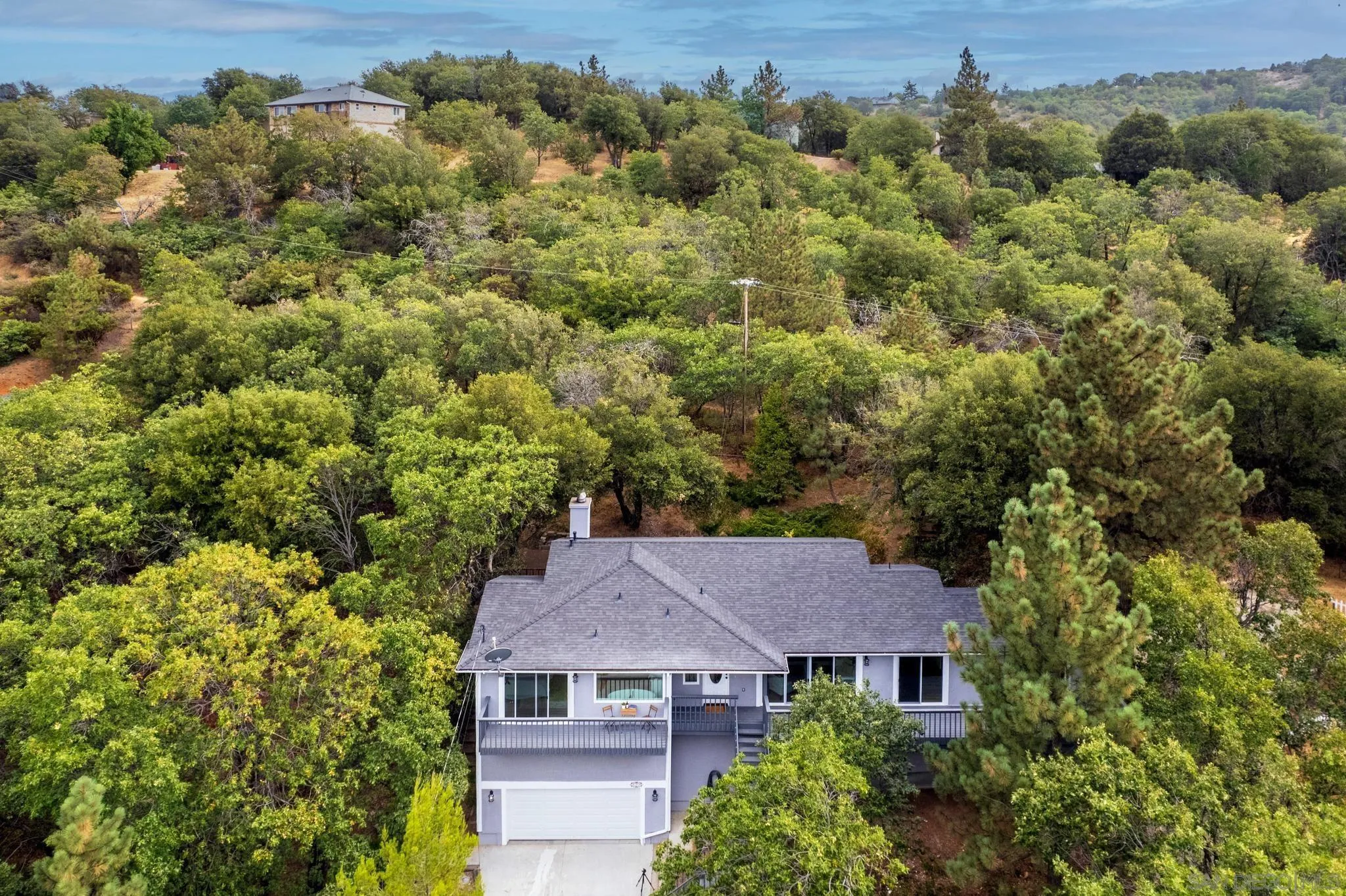 859 Pine Cone Drive Julian, CA 92036 - Photo 41 of 43 an aerial view of a house with a yard
