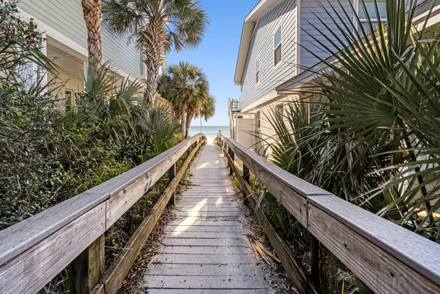 a view of balcony and wooden floor
