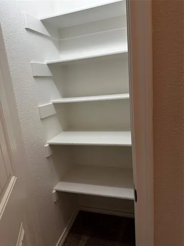 a close view of closet