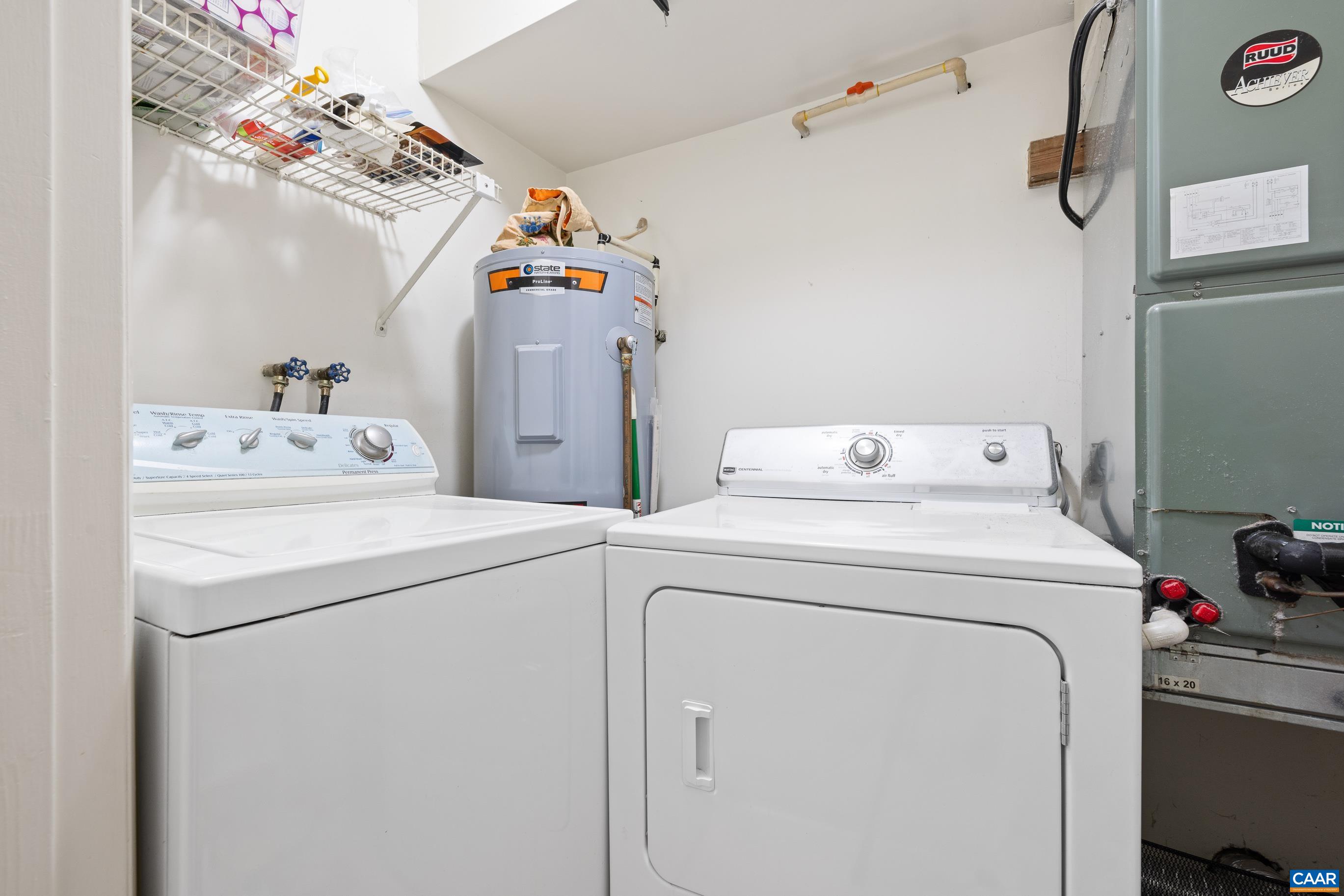 103 Turtle Creek Road, Unit 1 Charlottesville, VA 22901 - Photo 17 of 24 a utility room with dryer and washer