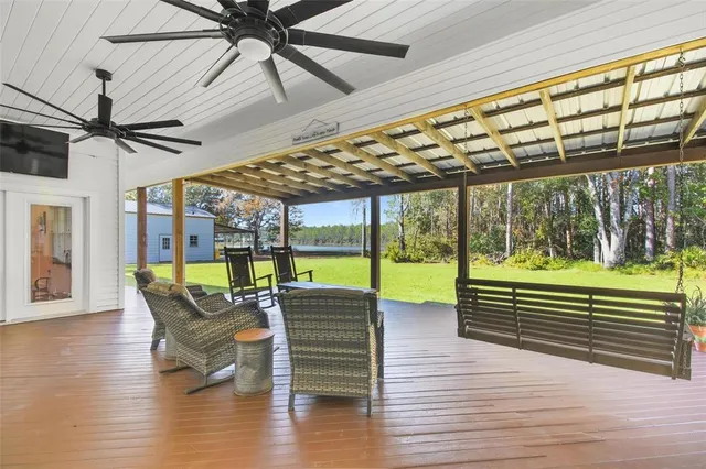 a view of a garden from a window