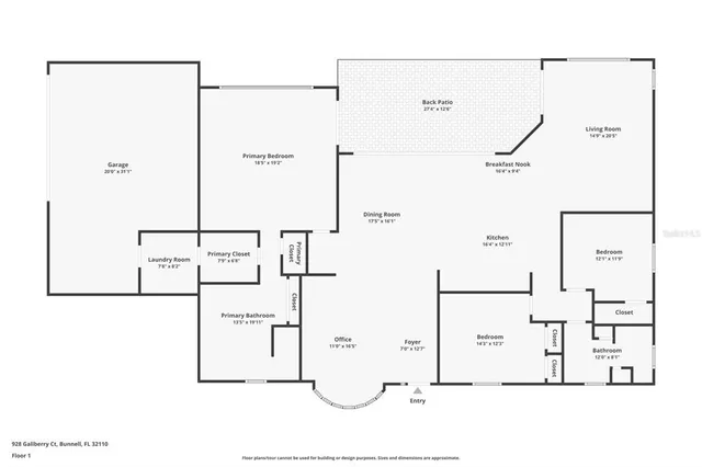 $795,000 | 928 Gallberry Court, Bunnell, FL 32110