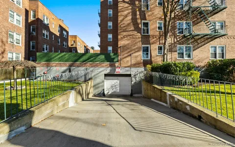 a view of a building with a outdoor space