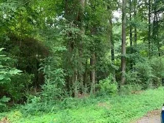 an aerial view of residential house with outdoor space and trees all around