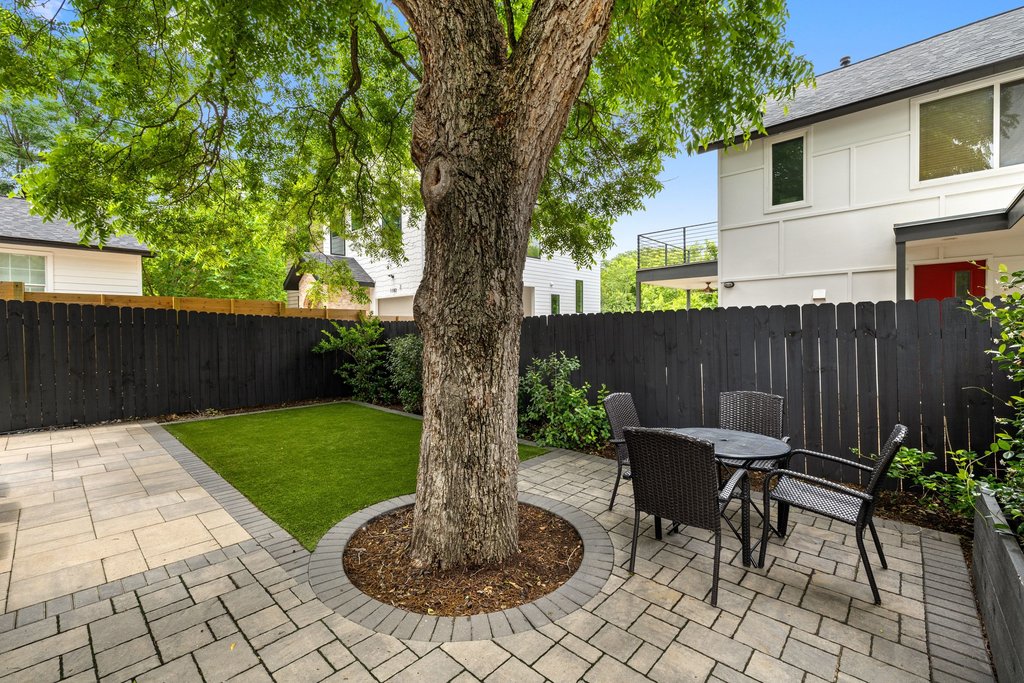 1182 Ridgeway Drive, Unit A Austin, TX 78702 - Photo 30 of 35 a view of garden with patio