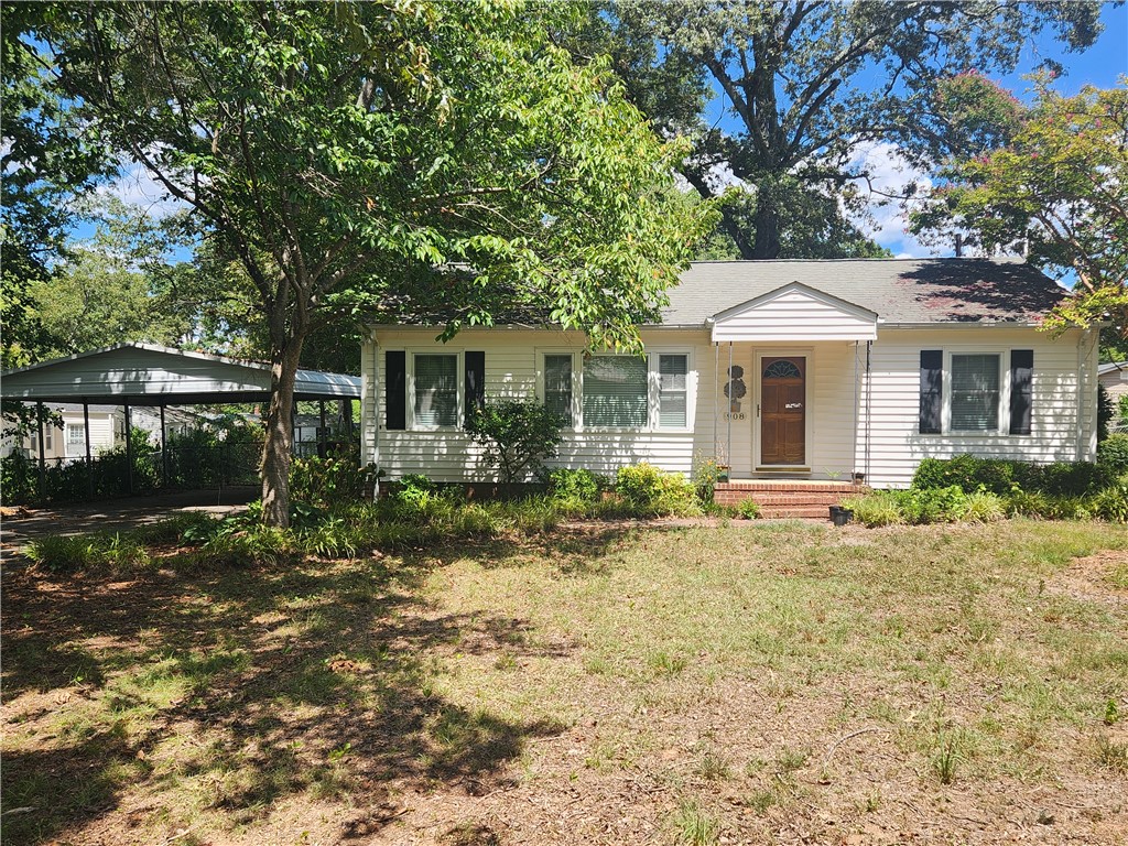 Front w/Double Carport