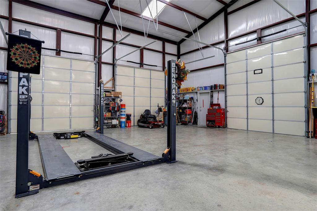 a room with gym equipment