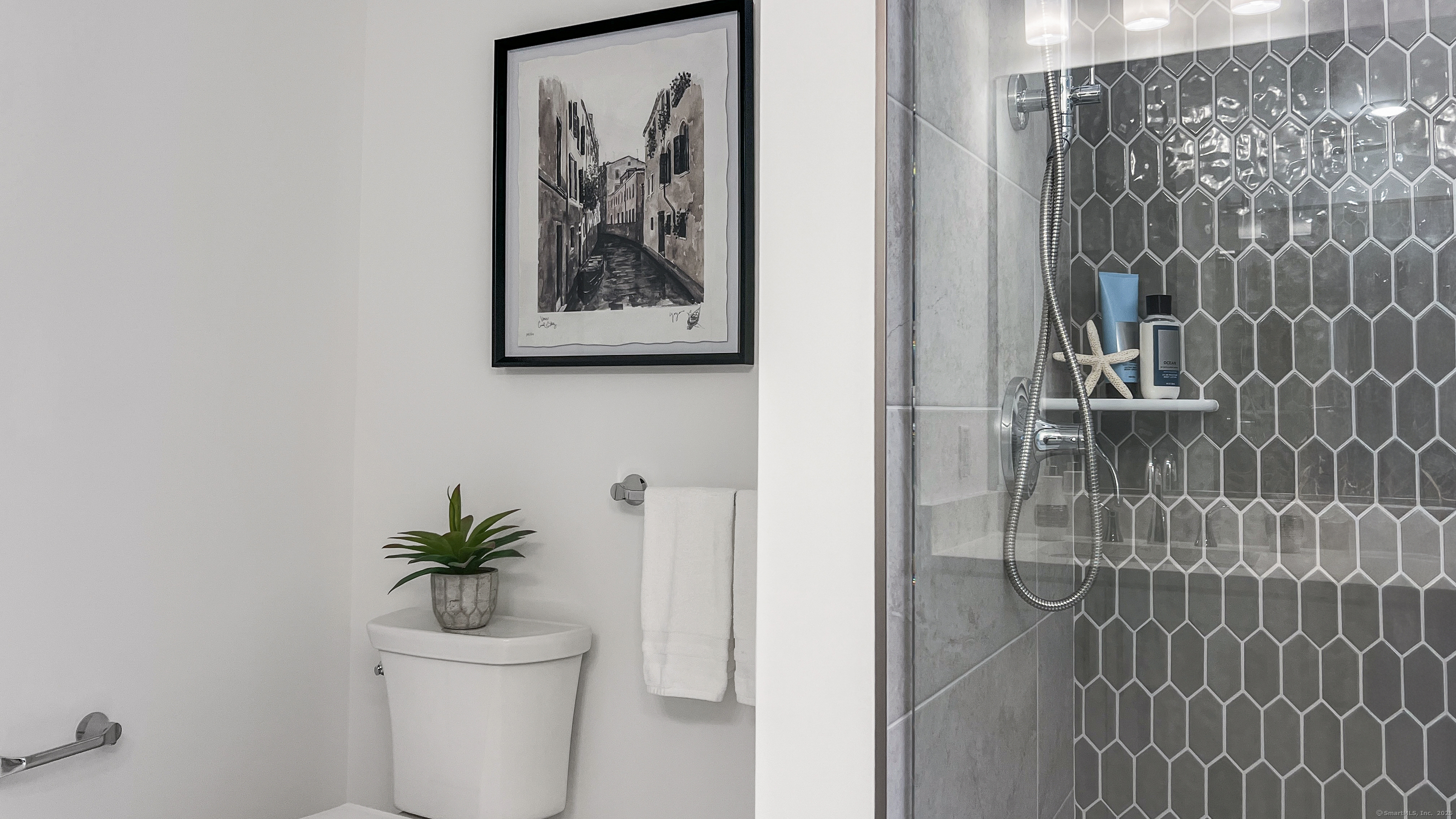 6 Whisper Rdg Way, Unit 42 Woodbridge, CT 06525 - Photo 10 of 17 a bath room with a toilet and a shower