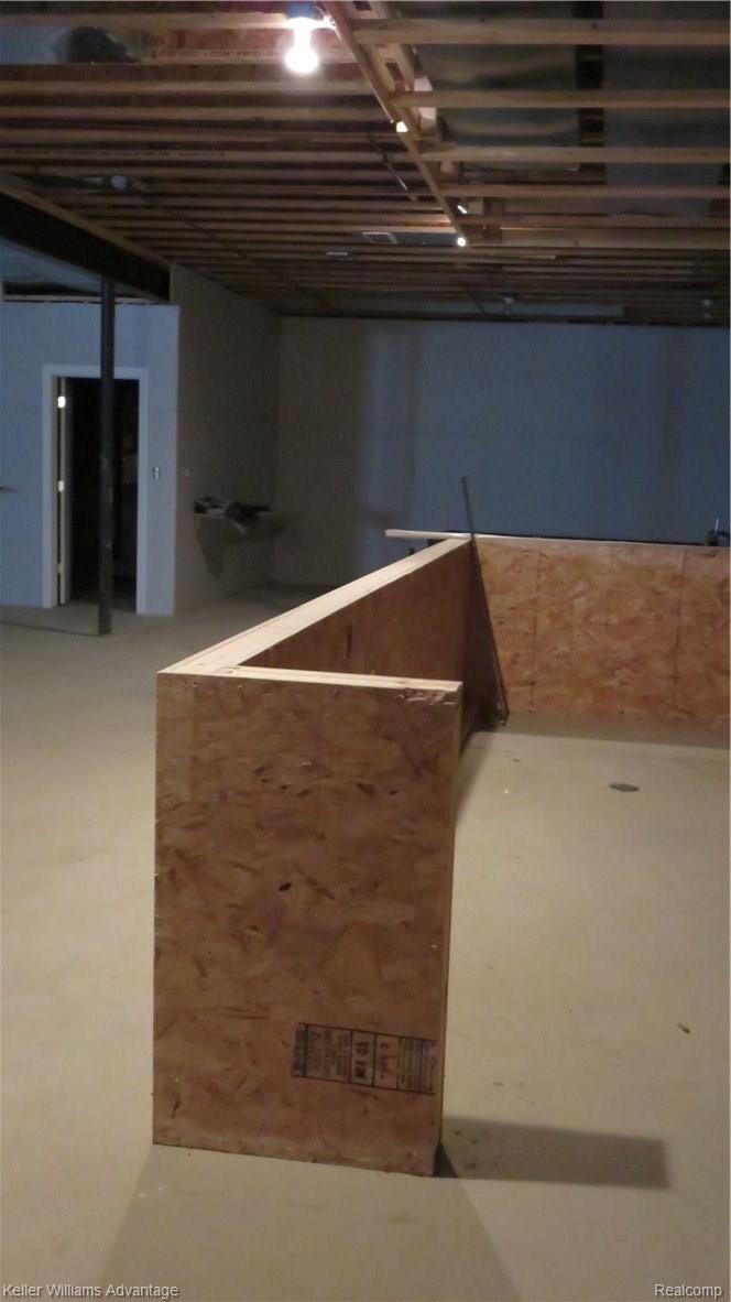 6487 North Beck Road Canton, MI 48187 - Photo 33 of 41 Unfinished basement w some framing done for bar