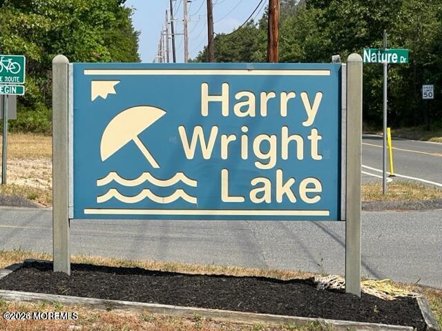 14 Berry Hill Road, Unit 72 Whiting, NJ 08759 - Photo 34 of 39 Harry Wright Lake sign